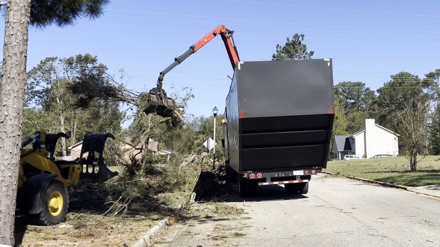 Columbia County cleanup from Hurricane Helene.