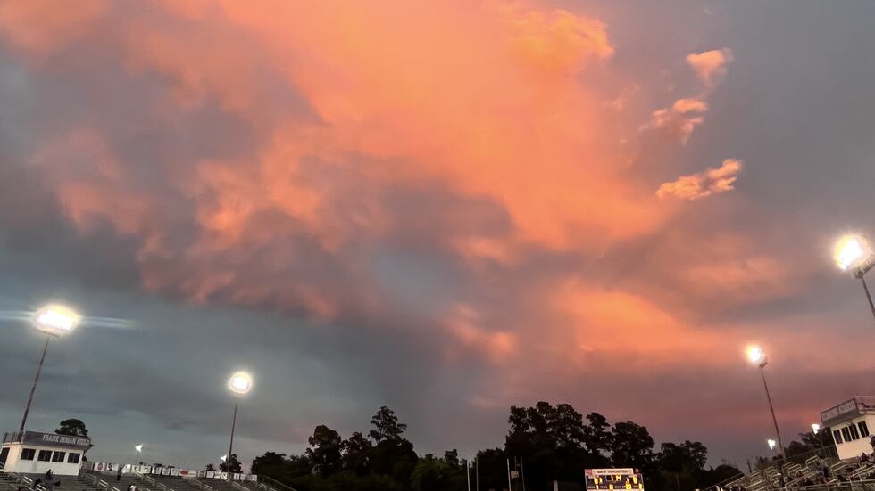 After a balloon release for Se'Vonn, the sky cleared up and a rainbow appearted.