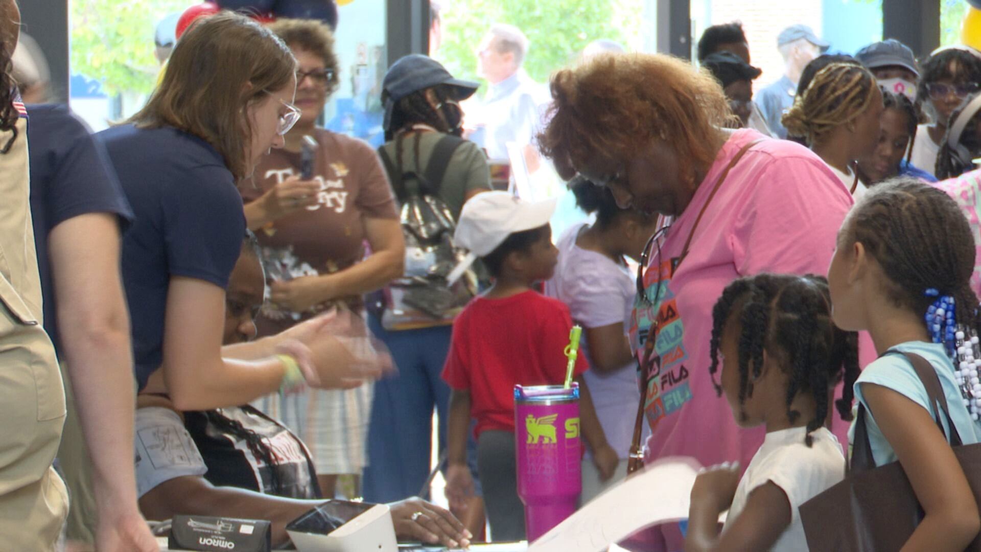Image of students interacting in event