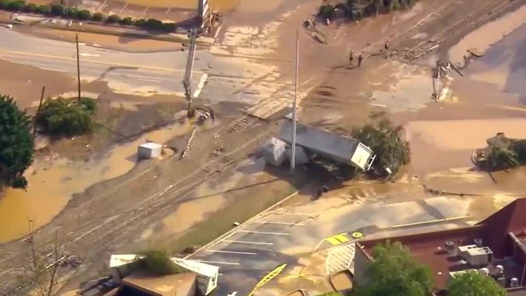 Asheville was hit particularly hard.