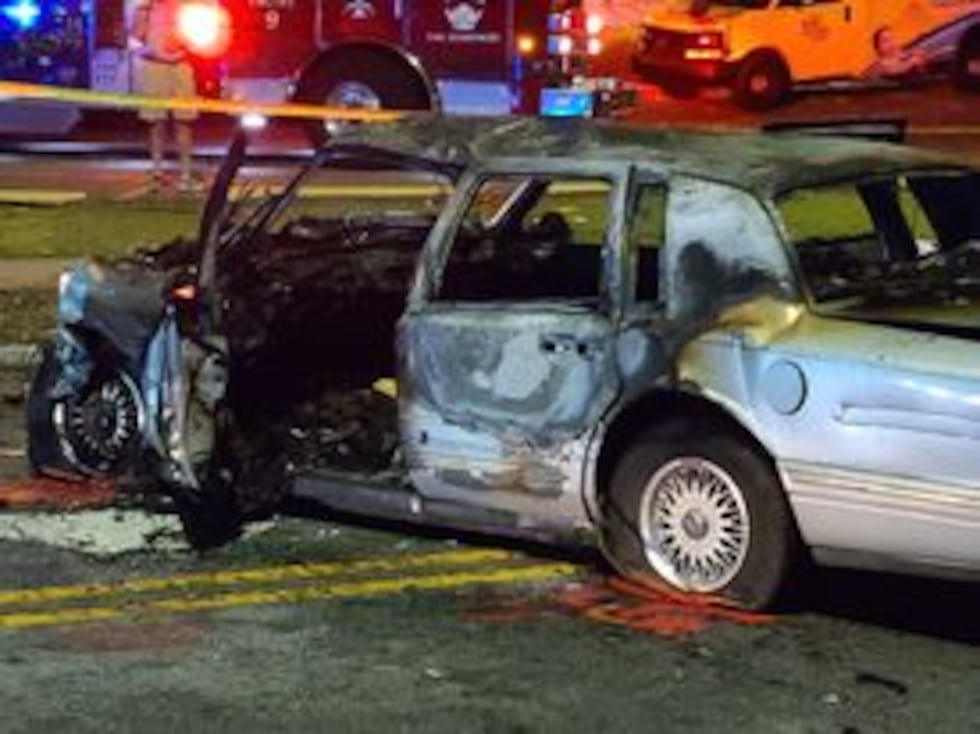 The aftermath of the late night fatal accident after Richmond County Deputies were pursuing...