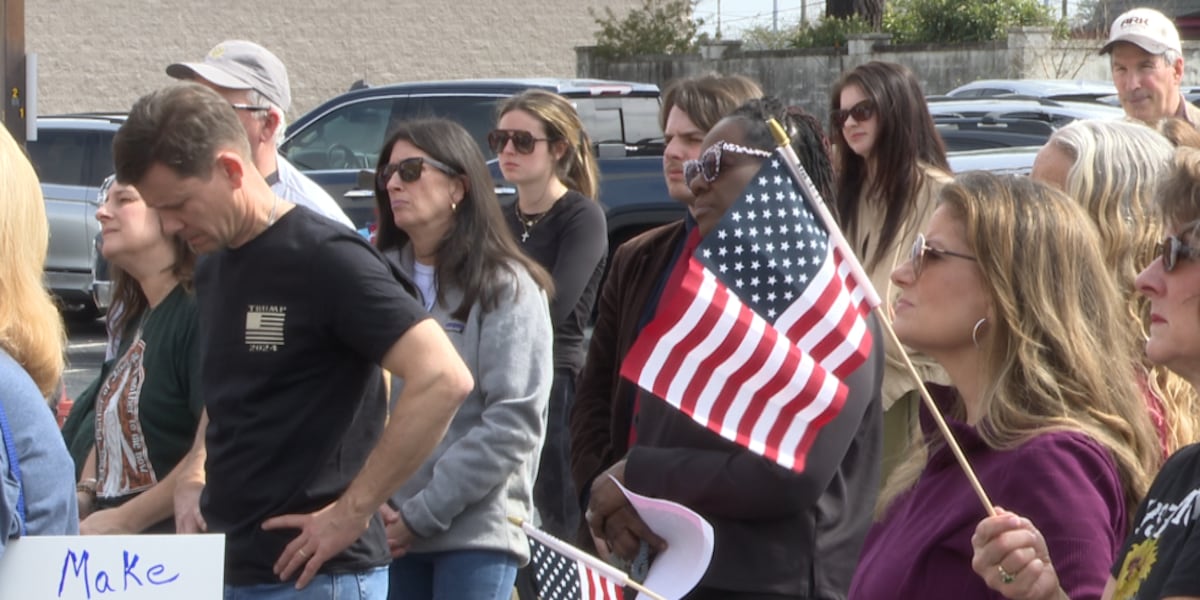 Republicans hold rally for Laken Riley in Evans, calling for action