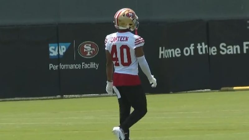 Derrick Canteen participates in OTA's with San Francisco.
