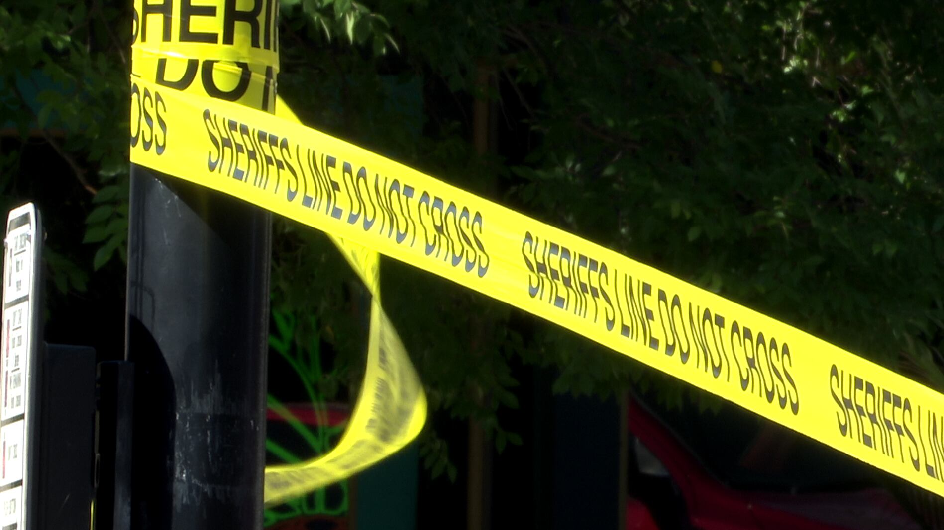 Crime taope was highly visible across downtown Augusta after the June 8, 2024, shooting at...