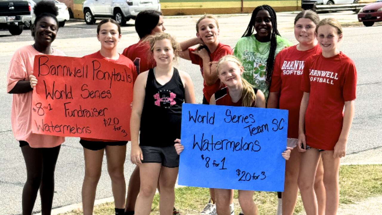 Barnwell Dixie Softball Traditional Ponytails