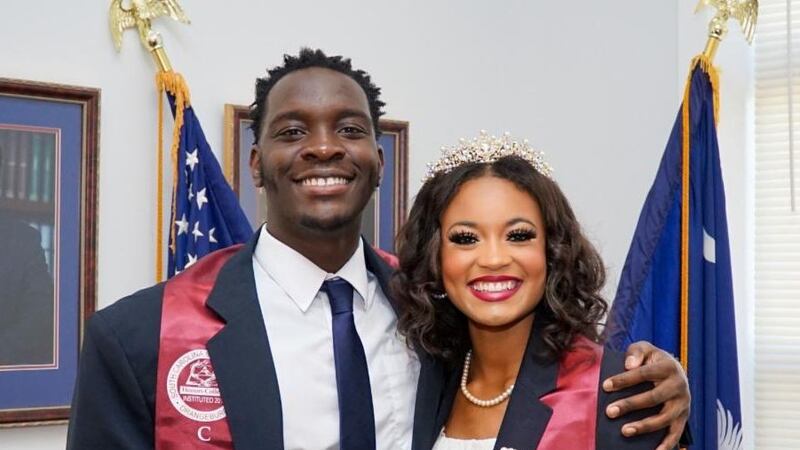 South Carolina State University students Kenard Holmes and Victoria Jordan are among 102...