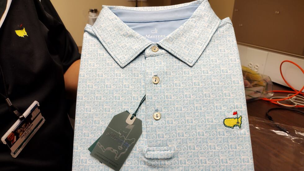 This polo short features all of Augusta National’s signature sandwiches.