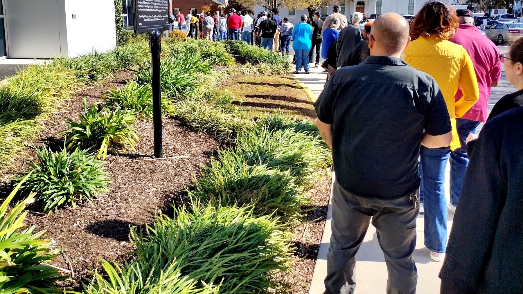 Early voting at the Augusta-Richmond County Municipal Building on Nov. 27, 2022, for the...