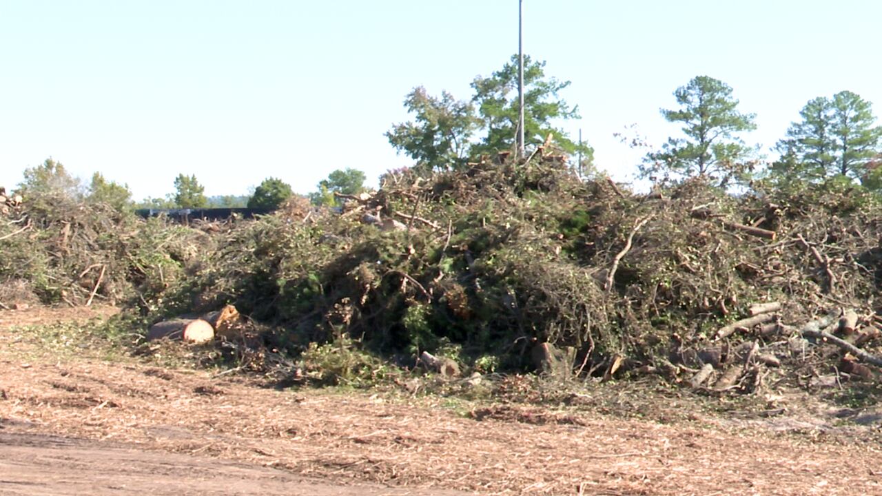 Debris cleanup in Augusta