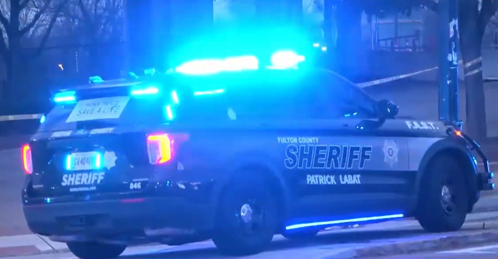 Fulton County deputy shooting scene