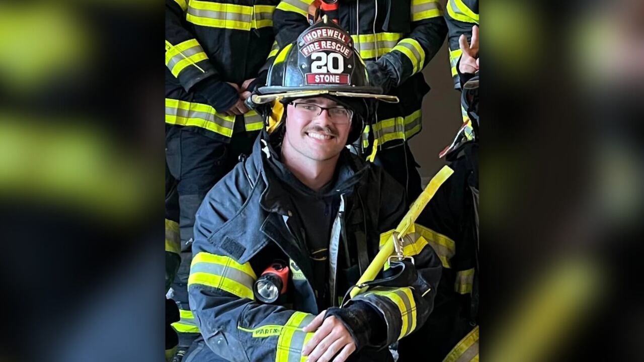 Tristan Stone was a volunteer firefighter with Hopewell Fire Department