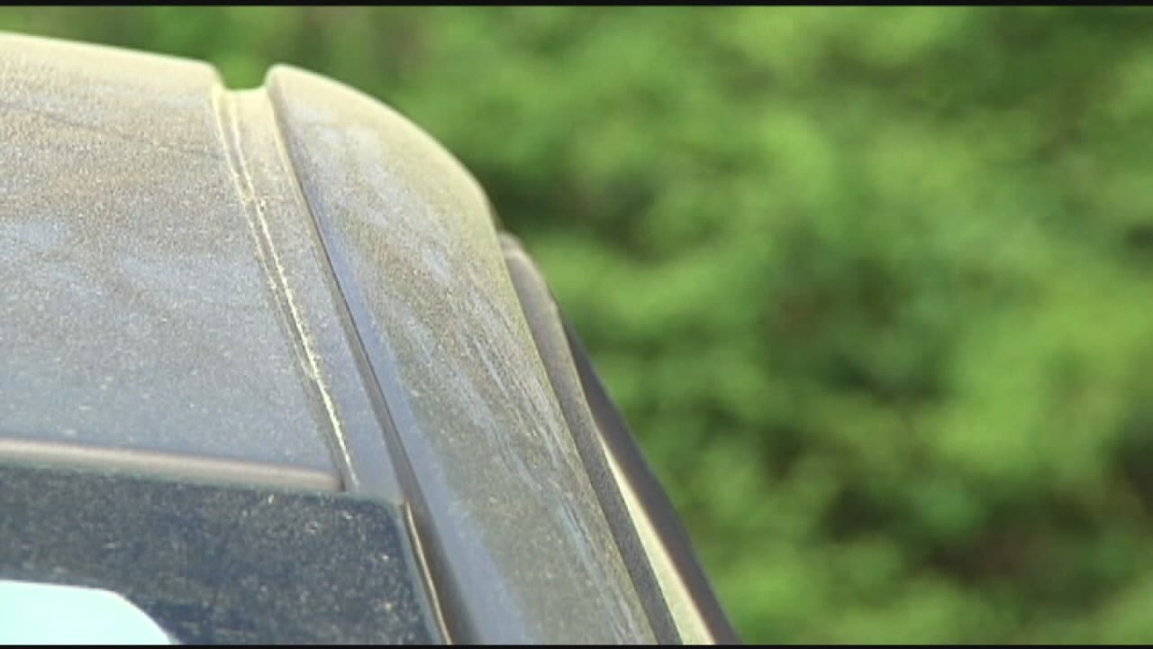 Pollen in the air is causing allergy sufferers to have a runny nose and watery eyes.