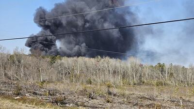 House and wildland burn in Beech Island.
