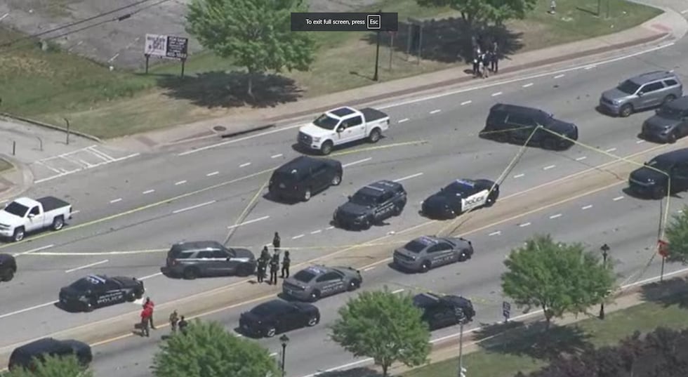 A South Fulton and Fulton County police officer were shot Friday and a suspect was killed.