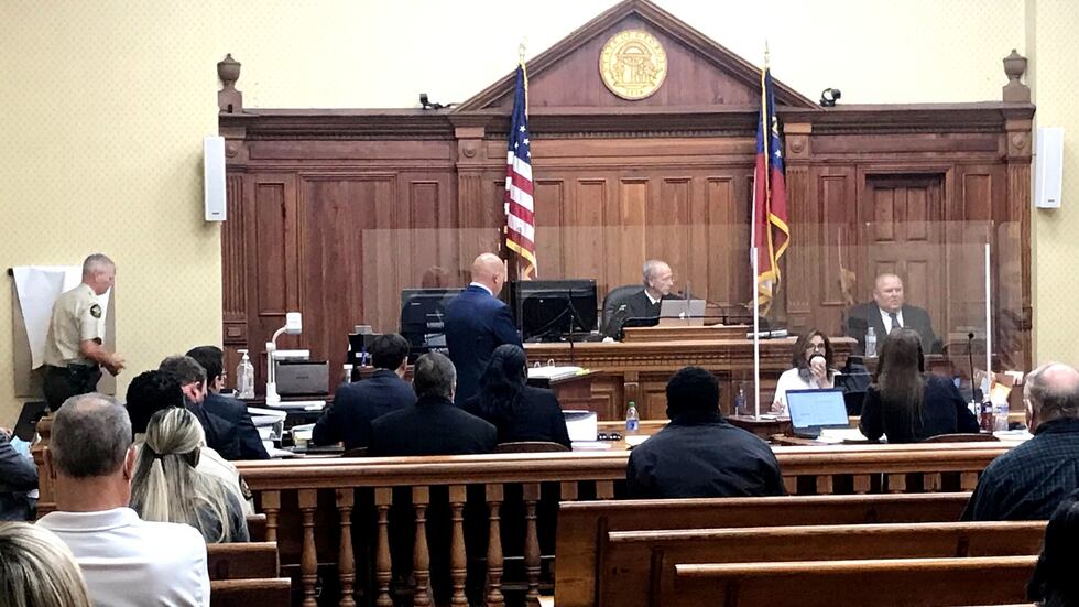 Former deputy Michael Howell testifies on Oct. 20, 2021.