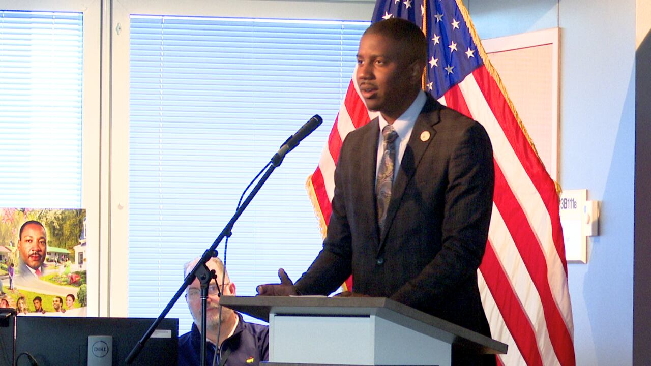 News 12′s Mikel Hannah-Harding at MLK Day event