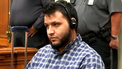 Jose Ibarra appears in court on the first day of his trial in the murder of Augusta University...
