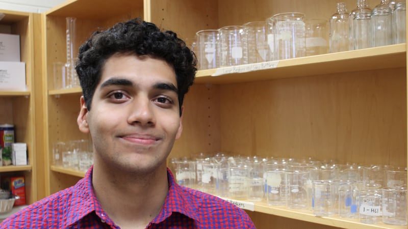 Sahil Sood, 17 years old, a senior at Lambert High School in Suwanee.