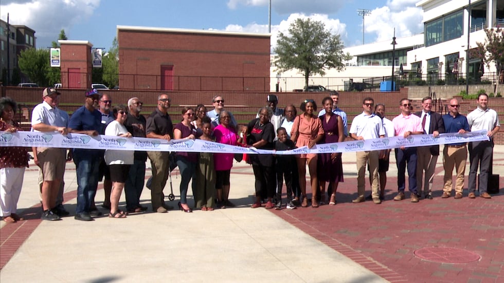 Sharon Jones amphitheater ribbon cutting