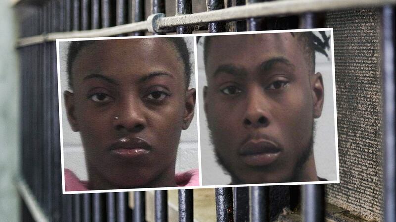 From left: Sherkendria Duggans, 22, and Ra’Quan Reese, 23, of Warrenton.