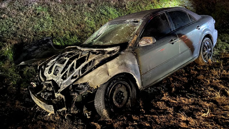 UPDATE: 68-year-old man killed in single car crash, fire in Burke County