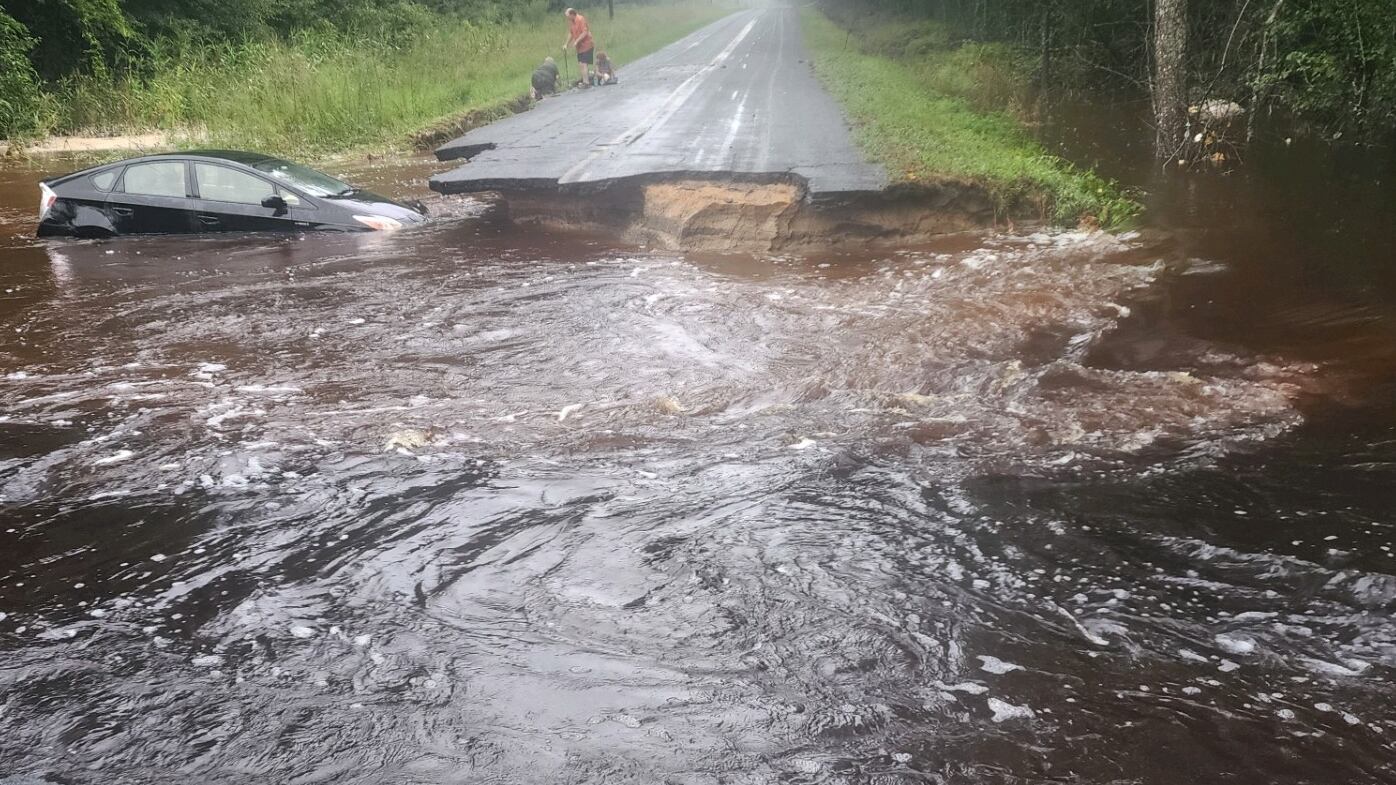 A family in Jasper county is grateful to be alive today, after tropical storm Debby took the...