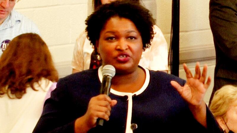 Stacey Abrams visits Augusta on March 19, 2022.
