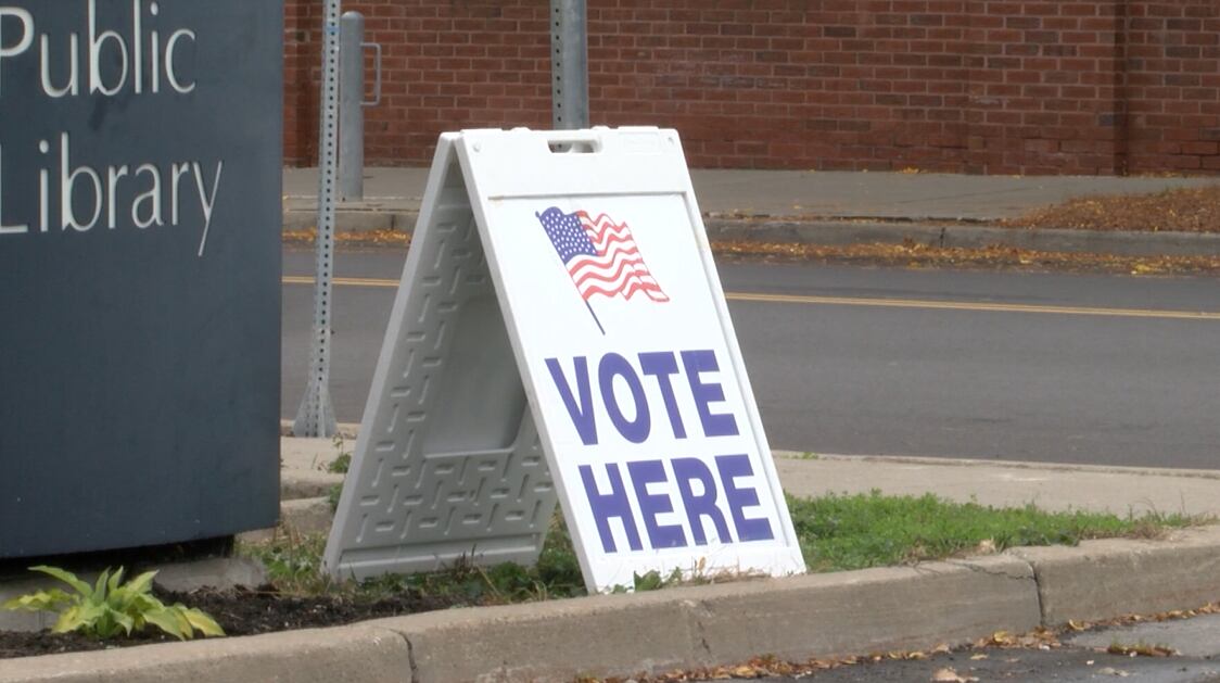 Vote Here Sign