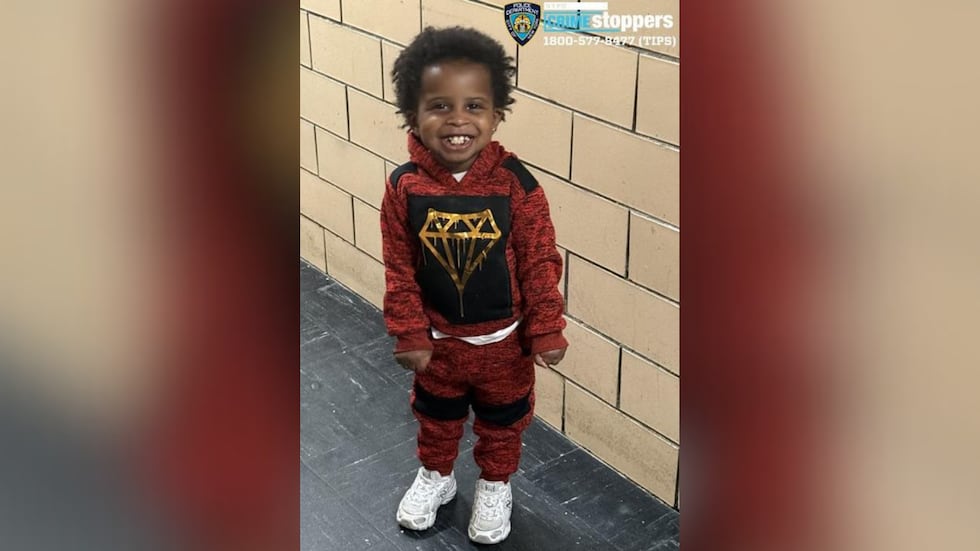 According to the NYPD, 2-year-old Montrell Williams was last seen on May 10.