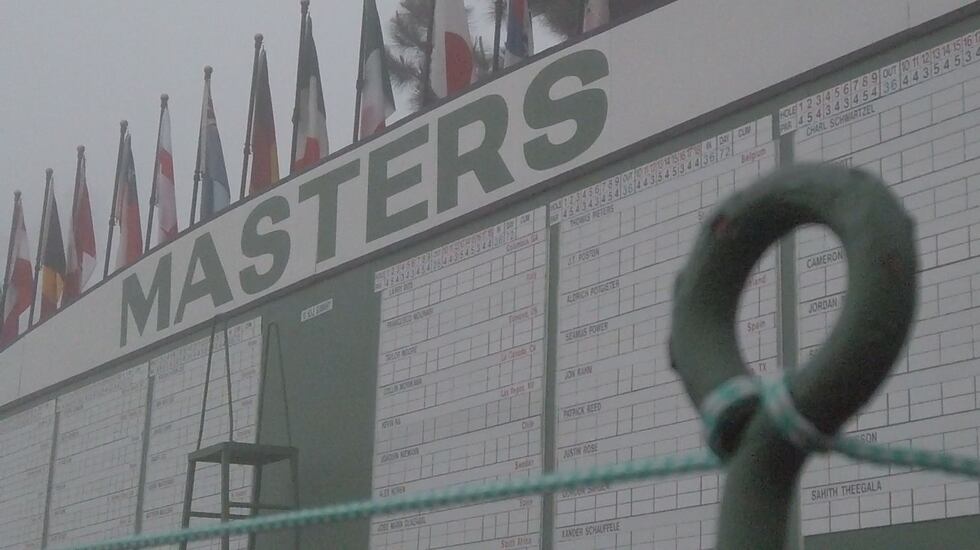 Wednesday was a foggy morning at Augusta National Golf Club.