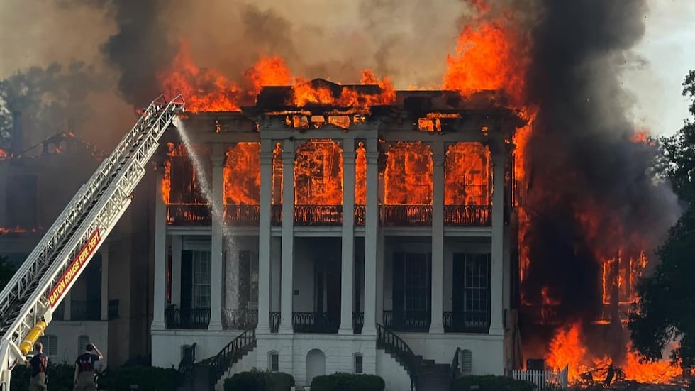 Nottoway Plantation Fire