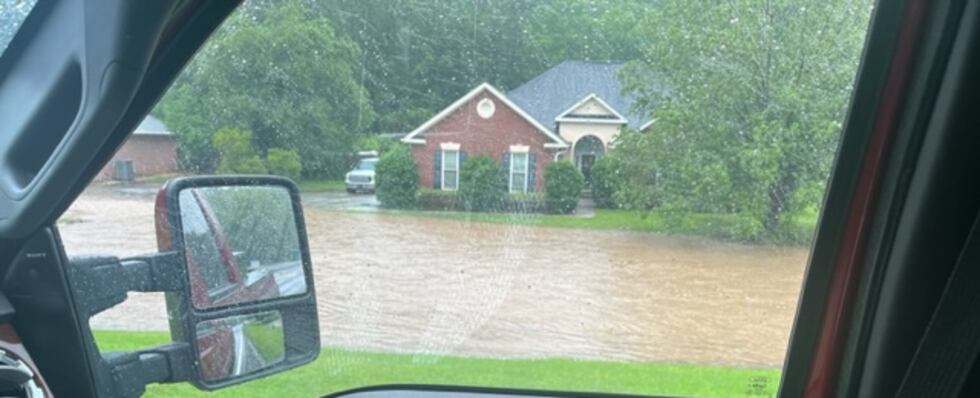 Flooding off William Few Parkway around 1:45 p.m.