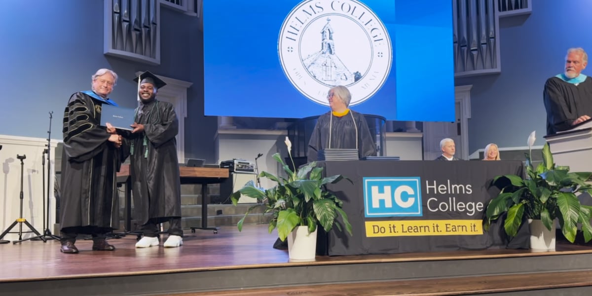 Helms College holds summer commencement at Warren Baptist Church
