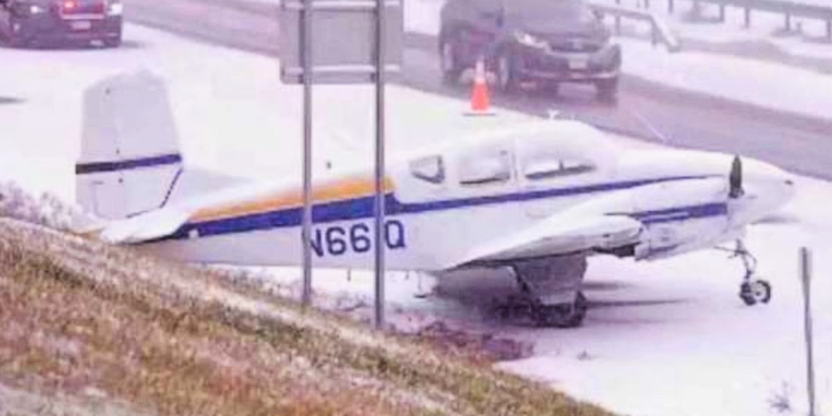 Plane lands on New York highway after departing from South Carolina