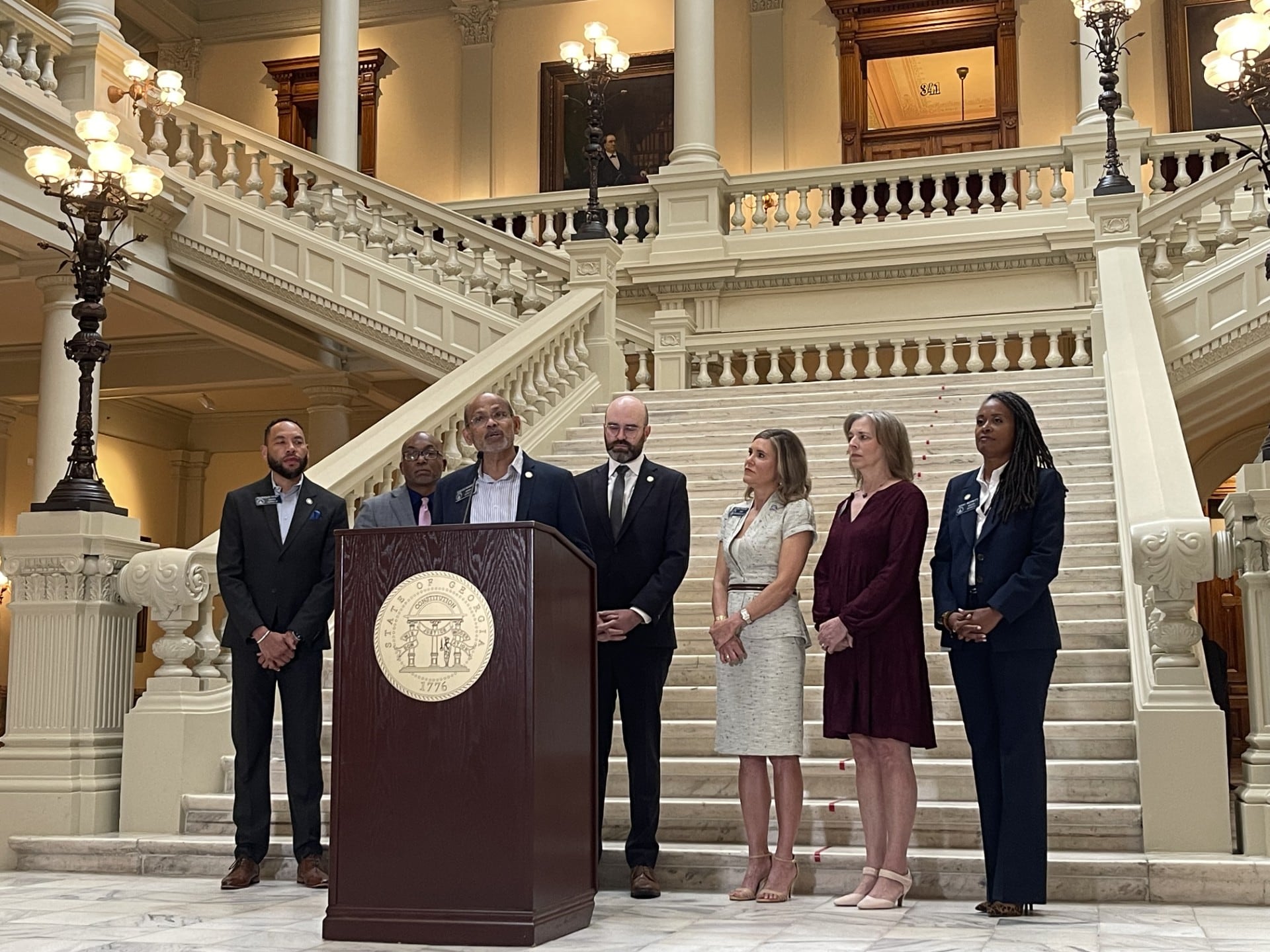 State Sen. Sheikh Rahman, D – Lawrenceville, the first immigrant elected to Georgia's Senate,...