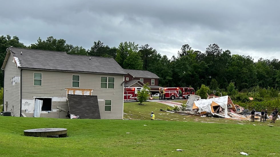 Home south of McDonough and north of Locust Grove destroyed after confirmed tornado moves...