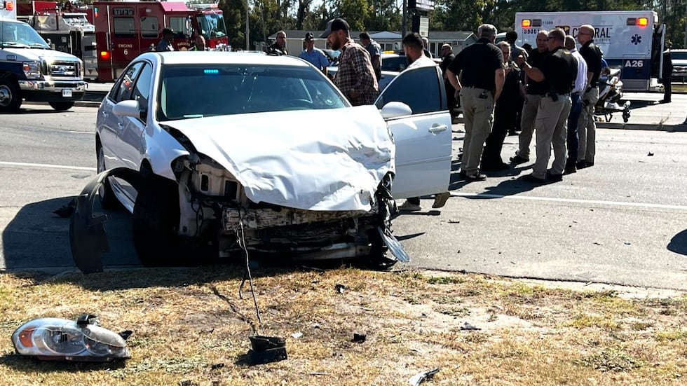 This stolen Camry was used to ram a patrol car carrying a Richmond County deputy, according to...
