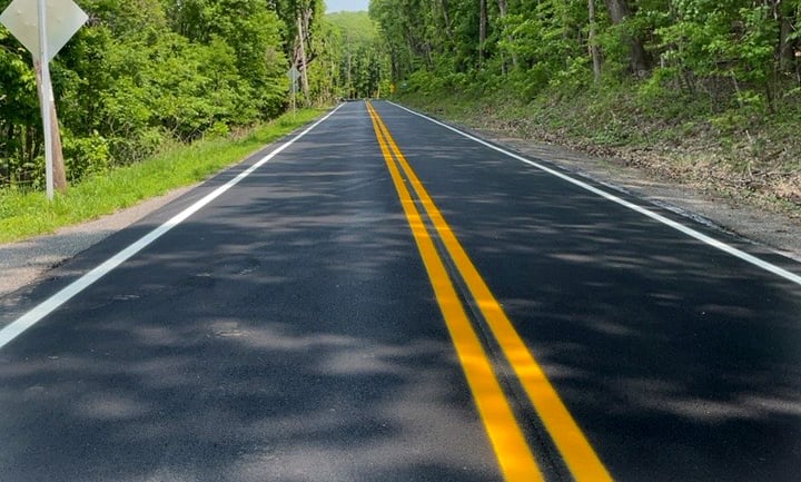 The West Virginia Division of Highways says nearly 115 miles of roadway was repaved in...