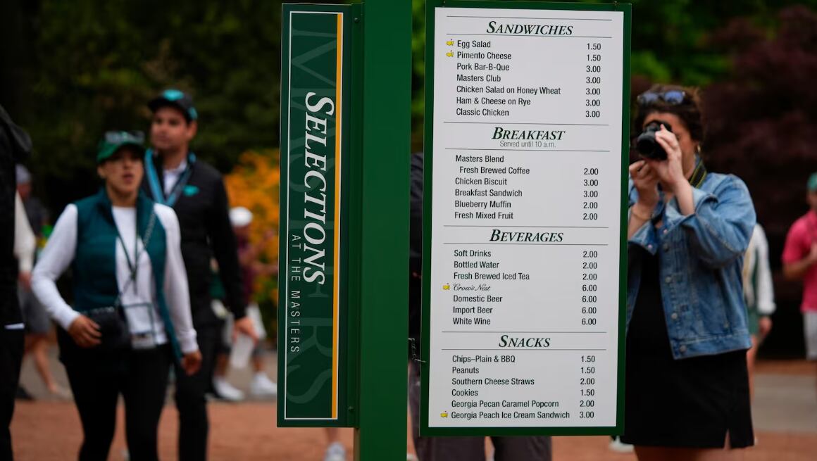 Masters food remains affordable