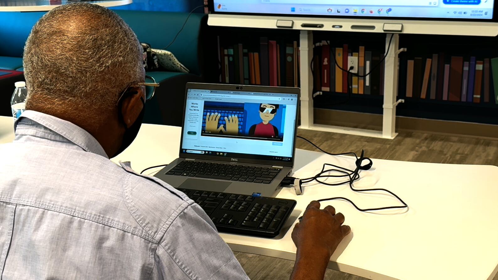 The Dr. Paulette Harris Literacy Center located in the Hub for Community Innovation is helping...