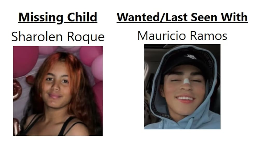She is believed to have left with Mauricio Aaron Ramos, 20, they may be traveling in a black...