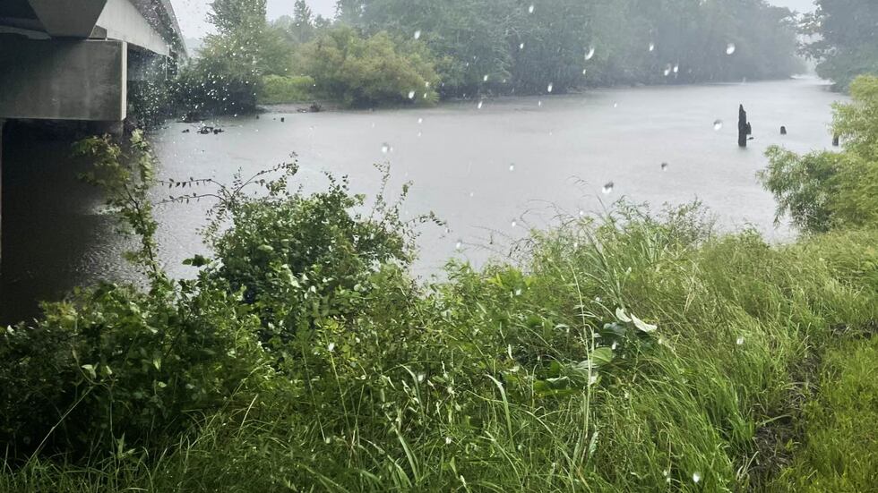 This was the rain-swollen Ogeechee River near the Burke County-Emanuel County line on the...