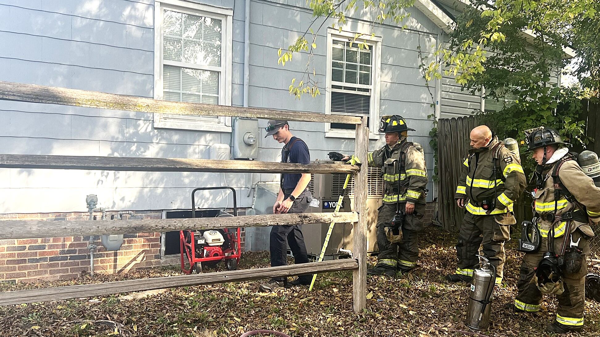 NADPS, firefighters battle blaze