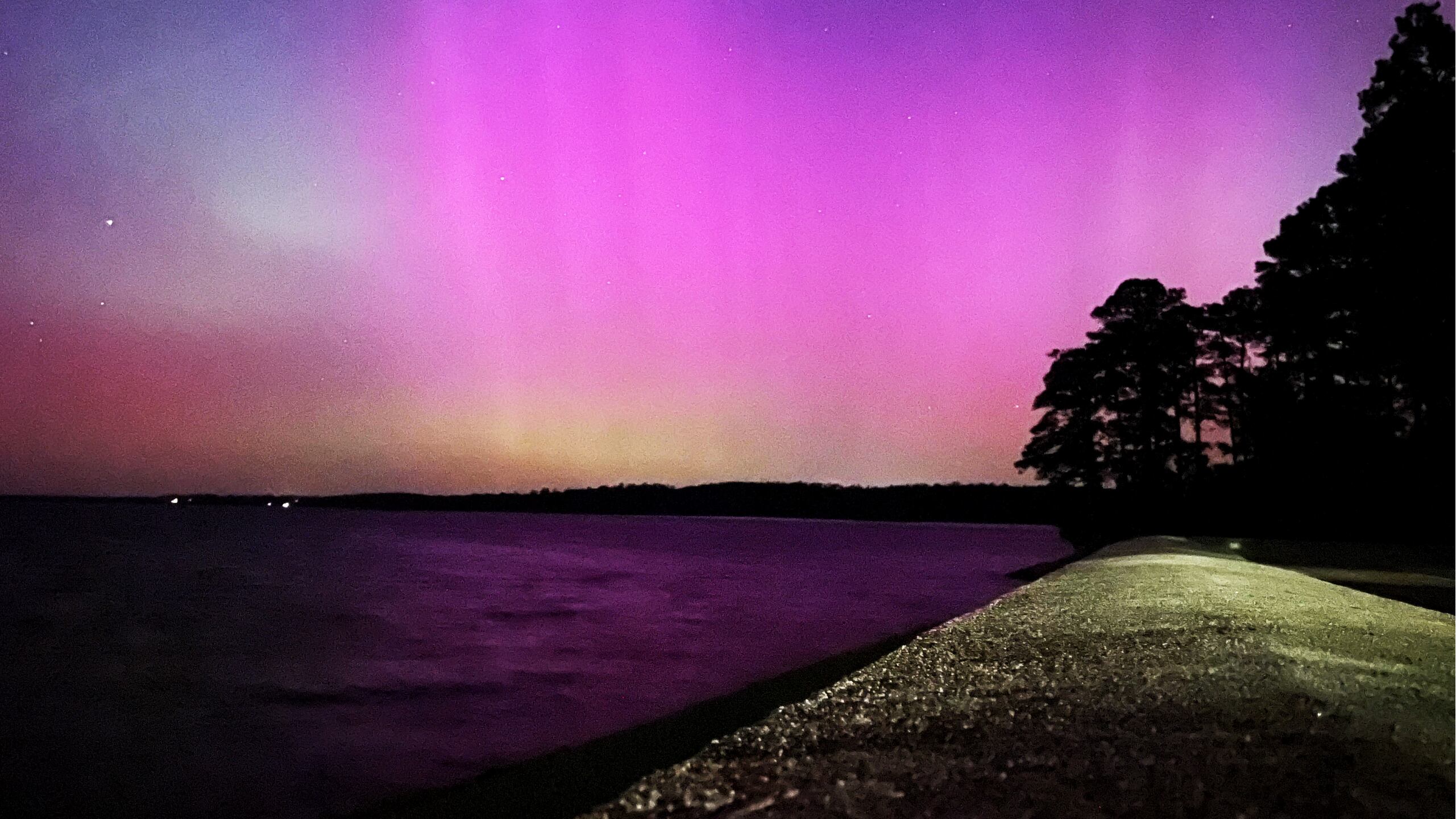 Northern lights seen in the Augusta area Friday night