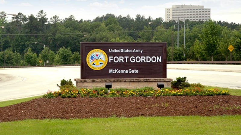 This is the McKenna Gate of Fort Gordon.