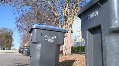 Augusta garbage goes from the curbsite cart to the landfill.
