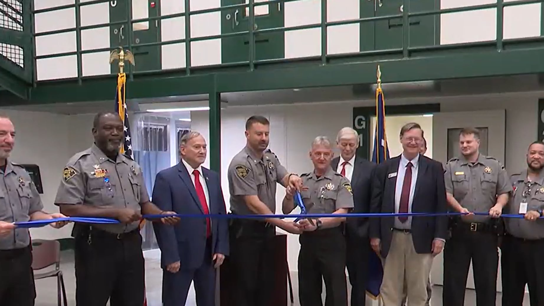The sheriff’s office is celebrating their newly expanded detention center.