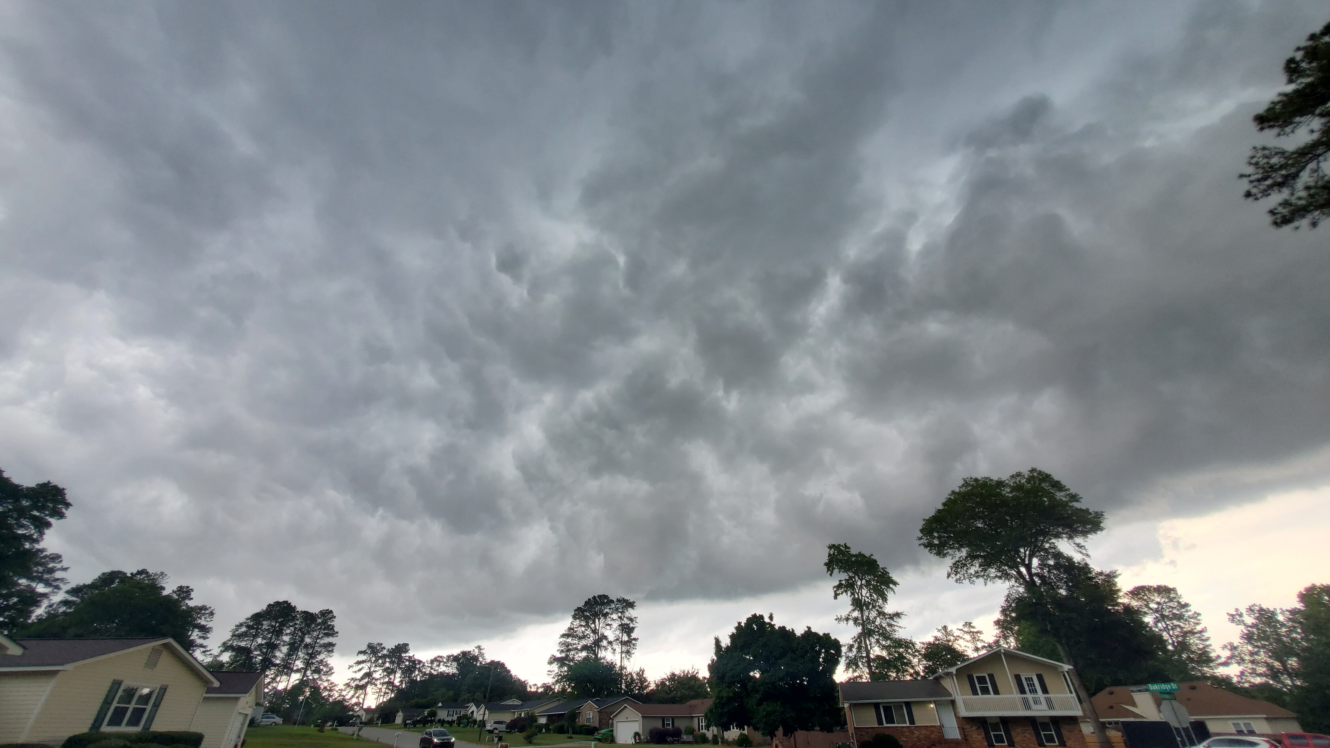 This was the scene overhead on Thursday morning at Columbia and Flowing Wells roads in Martinez.