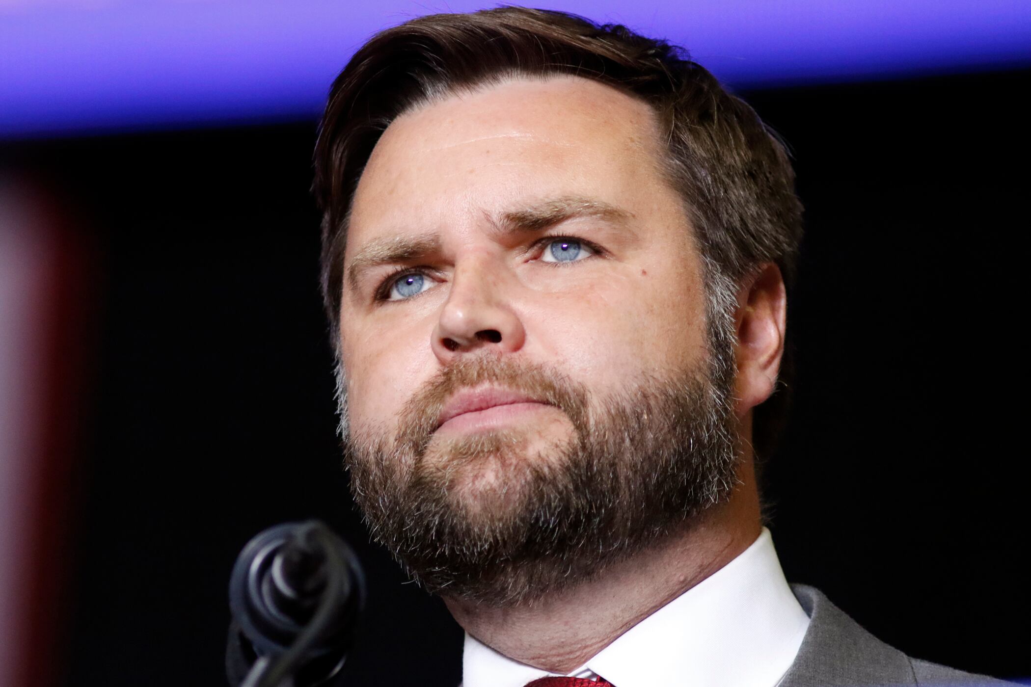JD Vance, Republican candidate for U.S. Senator for Ohio, speaks at a campaign rally in...