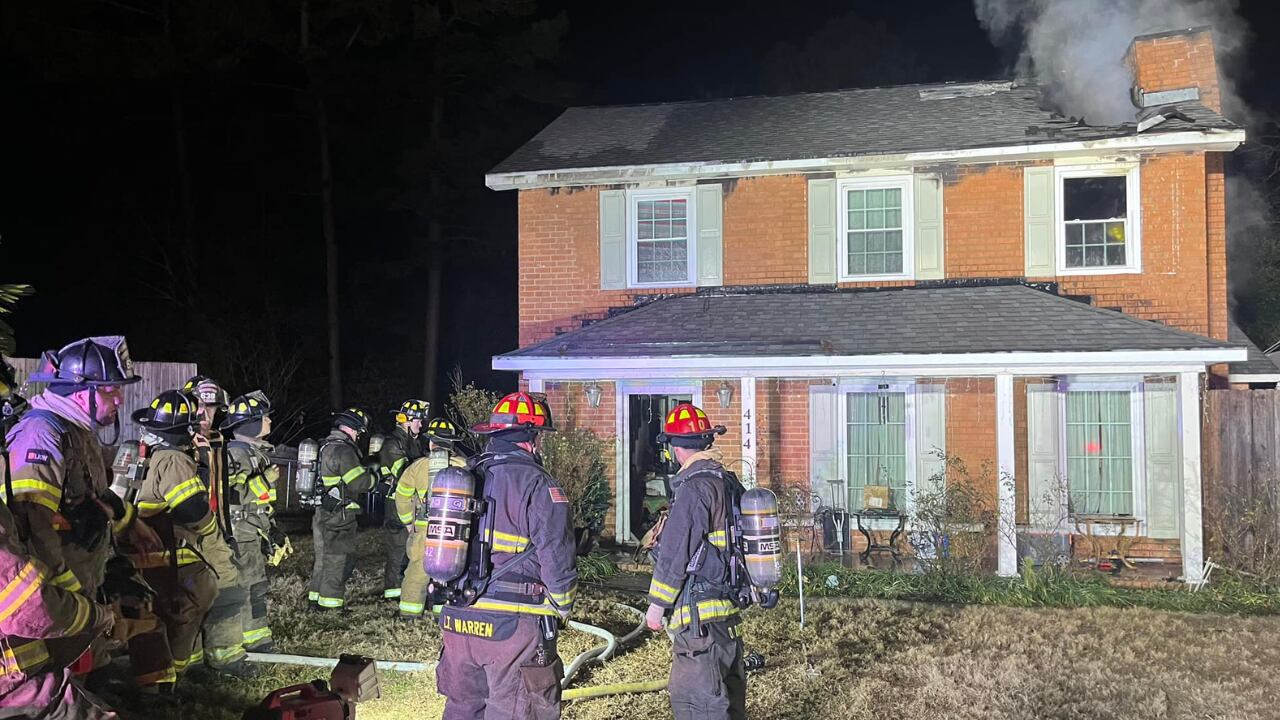 House fire in the Hidden Hills neighborhood